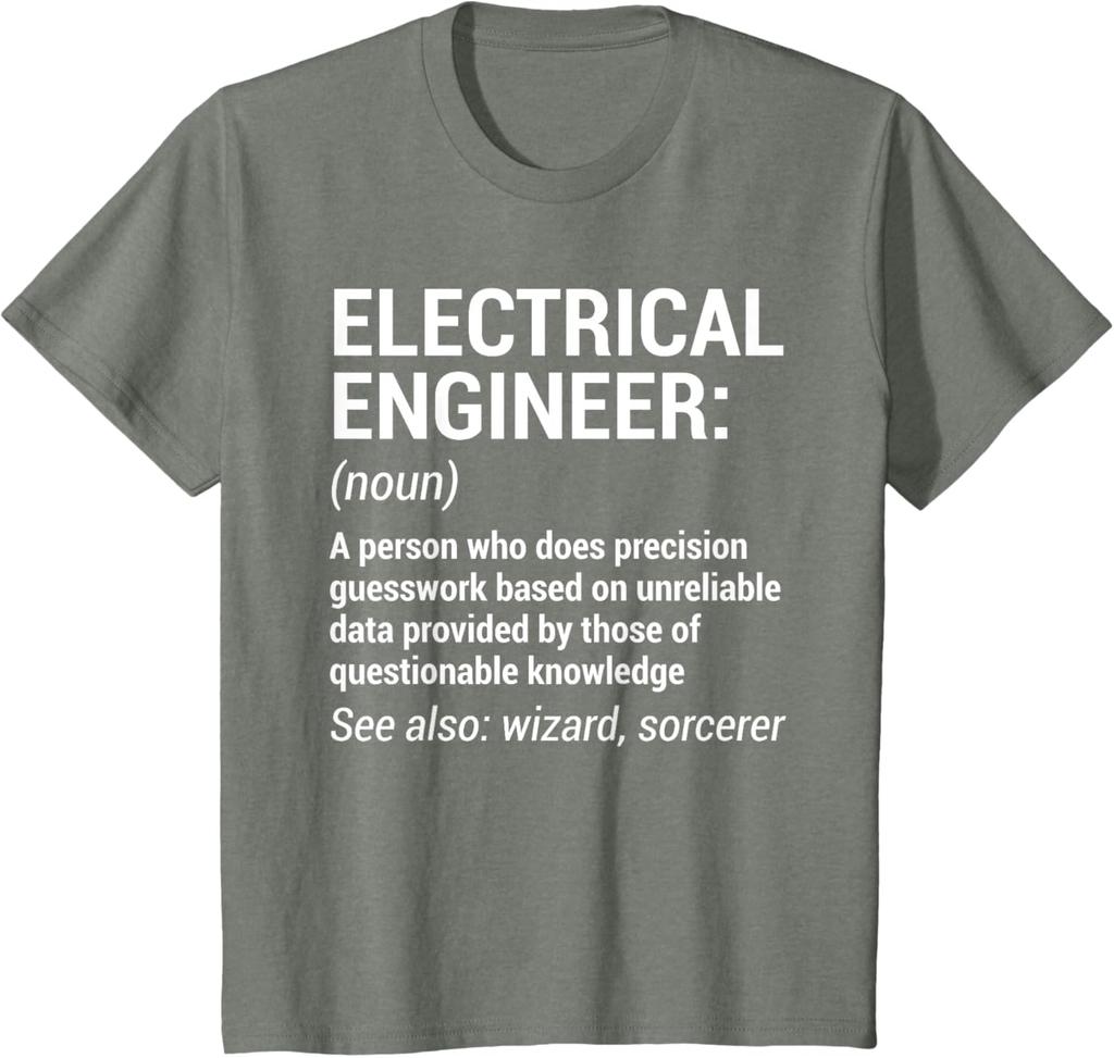 Electrical Engineer Definition Funny Engineering T-Shirt