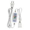 Power Cable with 2,4,6,8 12Hour Timer Control 200cM 60W with Auto Shut-Off Function for Energy-Saving Convenience