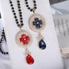 Elegant Green Ruyi Pendant: Versatile Sweater Necklace for Autumn & Winter