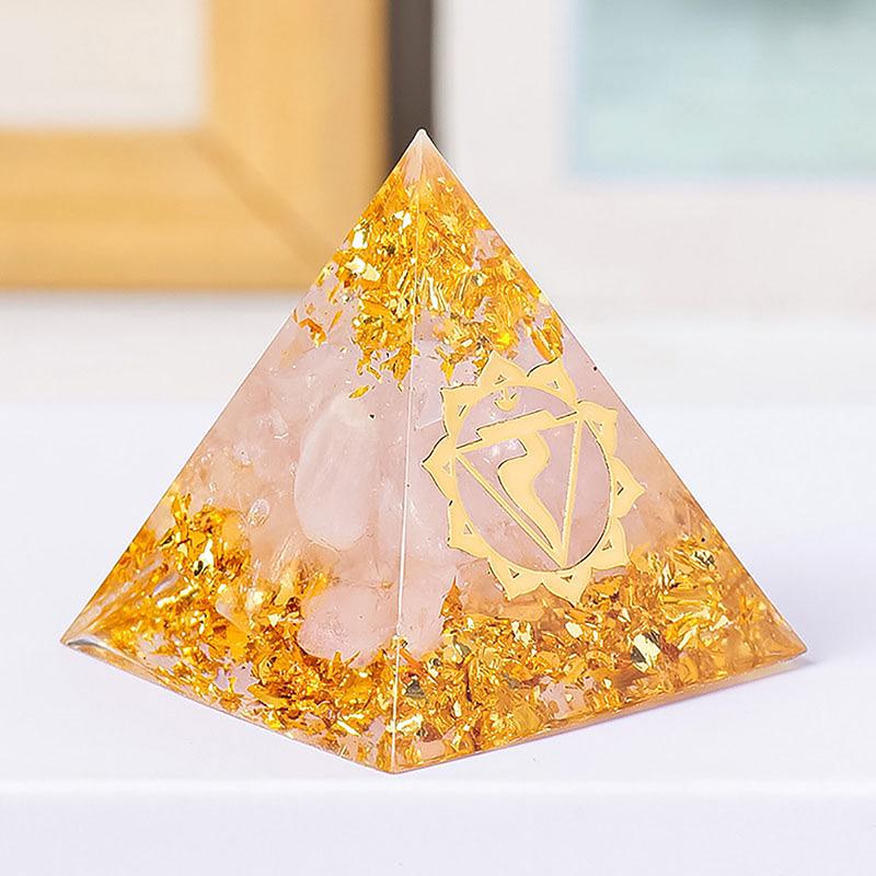 7Pcs Pyramid Set With Gift Box 3Cm Natural  Stone Pyramid  Energy Tower Home Decorative Ornament Home Decor