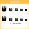 Black Gold Sparkle Toe Nail Stickers Pre-made Female Wearable Removal Carry Cross-border