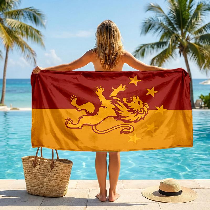 Galatasaray Fashion Beach Towel: Ideal for Summer Adventures Soft, absorbent and quick drying suitable for swimming and bathing