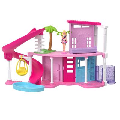 Barbie Mini Barbieland Dream House com 1 Micro Boneca Vestir Brincar Casa de Bonecas Idades 6 e Acima Rosa HYF45 Boneca/Casa Brincar/Fazer de Conta