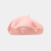 Cappello in lana da donna berretto retrò britannico con ricamo di cocco berretto alla moda viso piccolo moda semplice cappello da pittore all'ingrosso