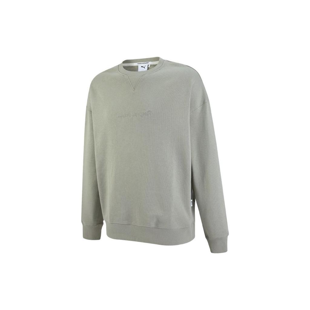 PUMA Mmq Series Sweatshirts Unisex Gray Crew Neck Moderate 536595-68