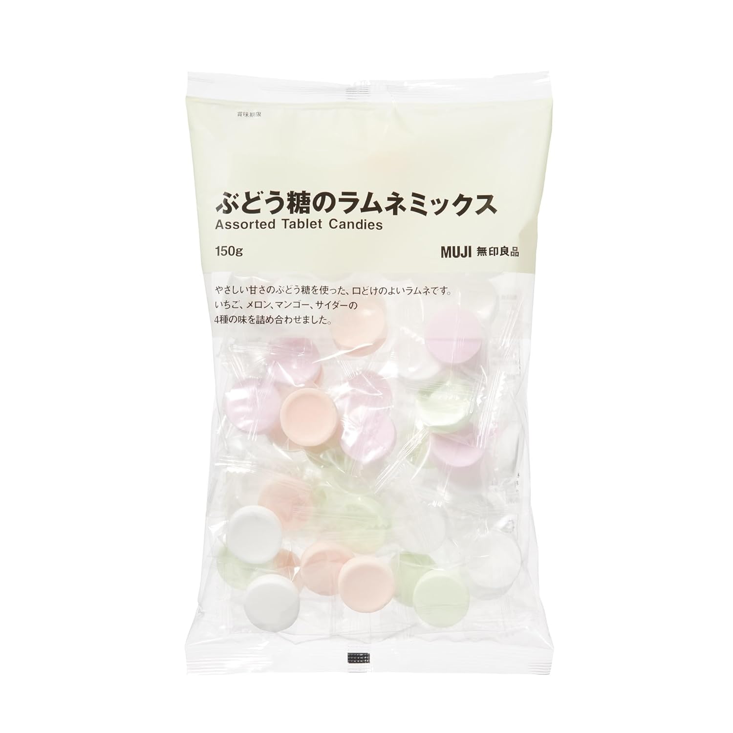 Muji Большая сумка Глюкоза Рамунэ Микс 150г UEC13A4S