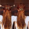 Stick Printing Ethnic Style Hair Rope Bendable Dreadlocks Spiral Lock Hair Ties Women Hair Band