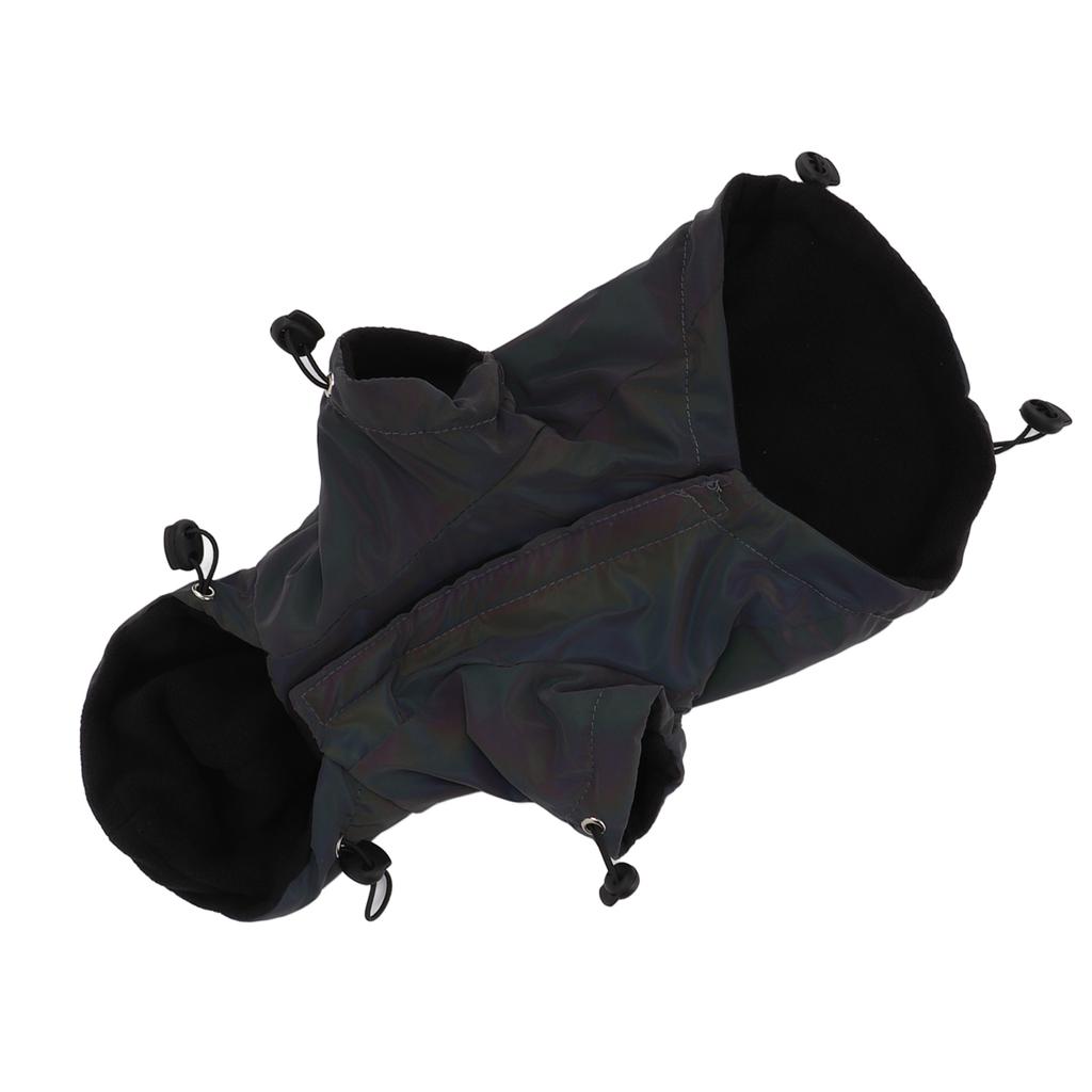 Reflective Dog Coat Adjustable Windproof Dog Cold Weather Coat for Small and Medium Dogs