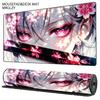 Cool Pink Sakura Anime Girl Mouse Pad XXL Large Anti-Slip Rubber Esport Gaming MousePad Seam Edge PC Office Gamer Long Desk Mat