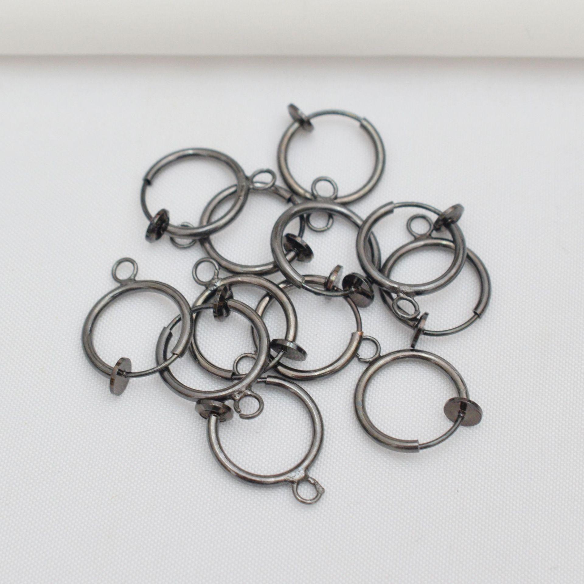 

10 шт. Модні невидимі затискачі для вух без вух 13 мм весняні затискачі для вух із підвішеними аксесуарами для перетворення ручної роботи своїми руками