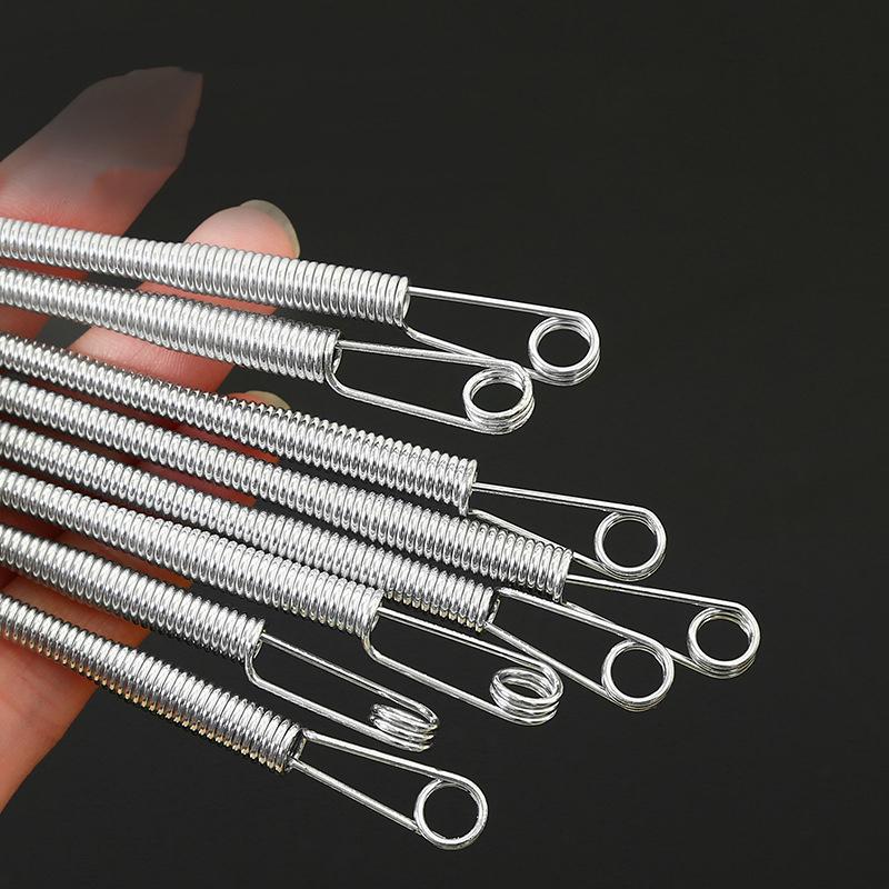 Biegbarer Feder-Kordelzug-Einfädler-Clip Hosen Kapuzenpullover Elastisches Band Spitze Kordel Flexibler Kordelzug Faden DIY