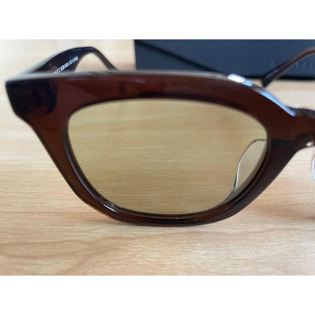 Used OWNDAYS Sunglasses SUN Brown with case