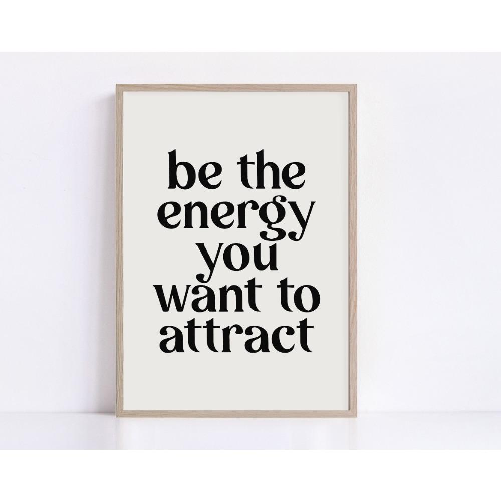 Trendy Minimalist Daily Affirmation Poster Printable Inspirational Wall Art Office Decor Self Love Catchphrases Canvas Painting