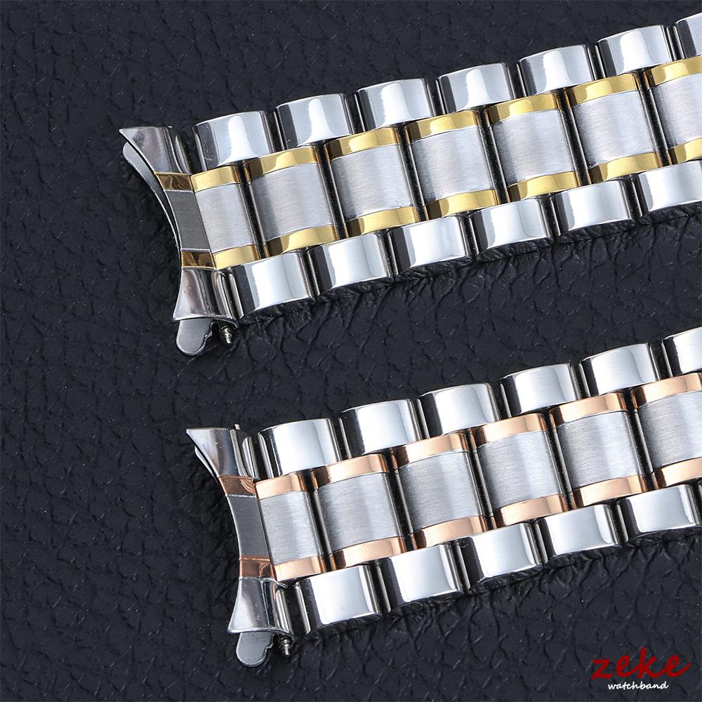 Solid Stainless Steel Watch Bracelet Business Butterfly Clasp Watch Band 12/13/14/15/16/17/18/19/20/21/22/23/24mm Replace Strap