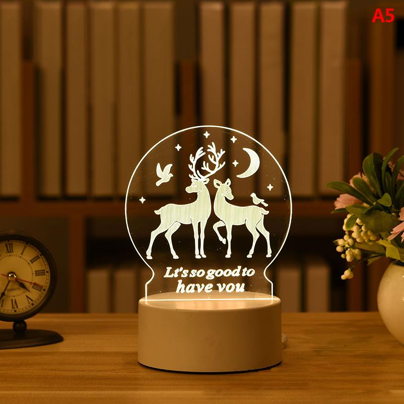 3D Plate Led Lamp Creative Night Lights Novelty Illusion Night Lamp Table Lamp Home Decorative Gift