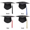 Graduation Cap with Tassel Doctoral Hat Adjustable Student Bachelor Hat Bachelor Graduation Cap for High School & Bachelor