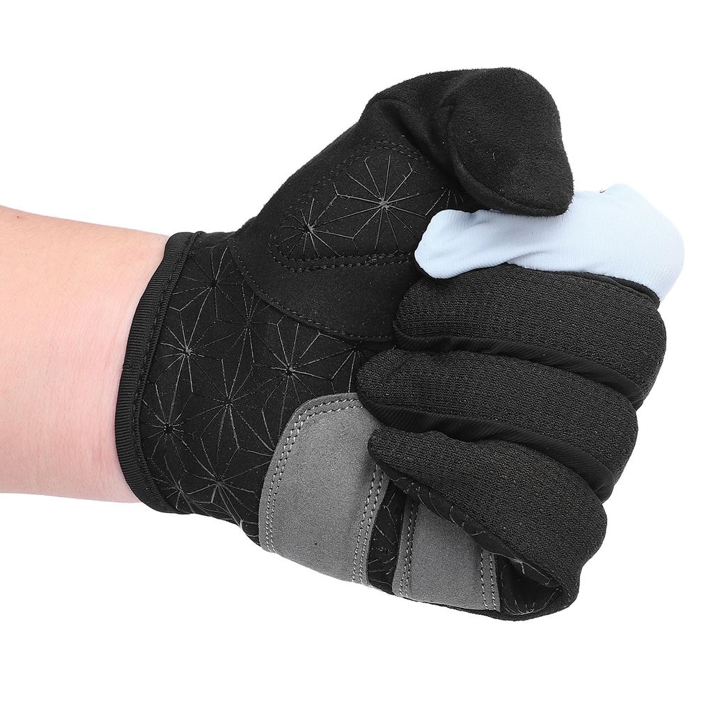 Full Finger Cycling Gloves Men Women Racing Workout Shock Absorption Support Touch Screen M(8-9cm Palm Breadth)