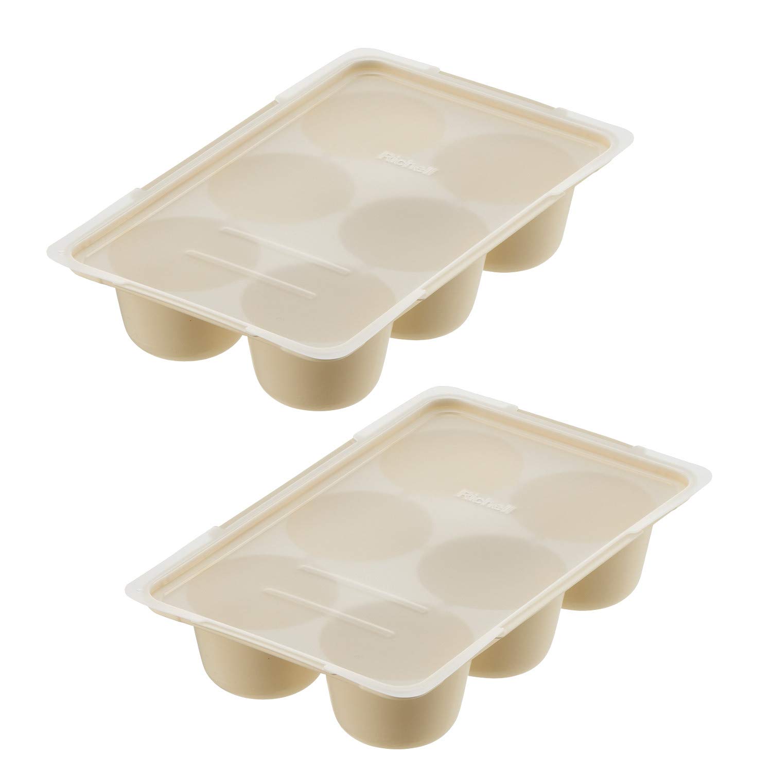 Richell Storage Prepared Freezer 6 Cups 5 and Set of 4945680300247 Containers Food Packs Ivory for No No 6 2 3719₽