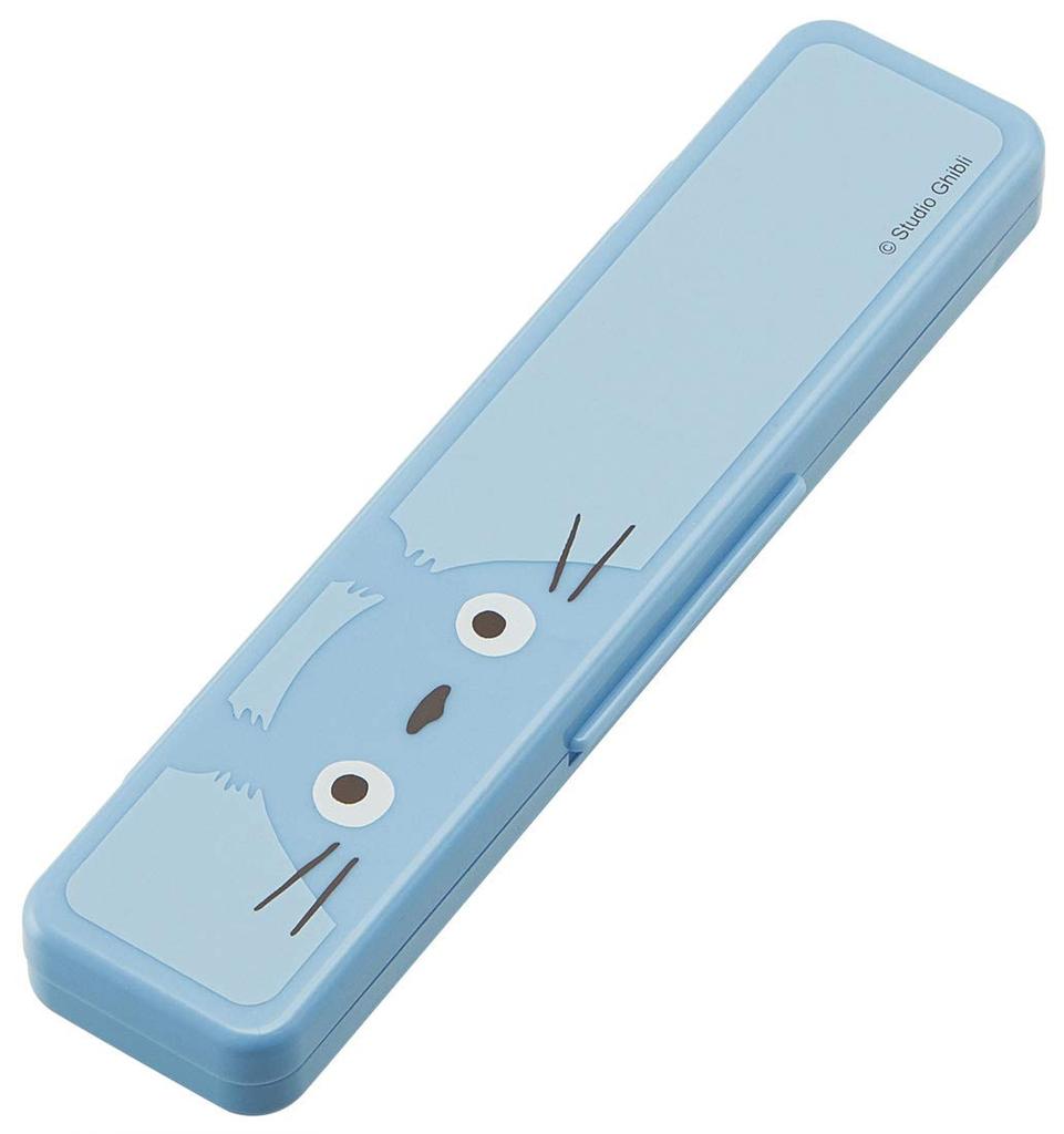 Skater Chopsticks and Spoon Combo Bento Adult Silent Silicone Made in My Neighbor Totoro CCS3SAAG Set, 18cm, Antibacterial, Box, Size, Cushion, Japan,