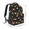 Cute Foxes Pattern Kawaii Backpack Unisex Travel Bag Lightweight Casual Daypack Students School Bookbags Laptop Backpack