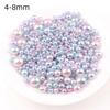30g Mix Size Mermaid Color Acrylic Pearl Loose Spacer Beads For Jewelry Making DIY Necklace Bracelet Earrings Other Decors