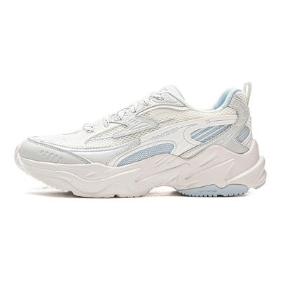 Li Ning Meteor Scarpe Versatili Retro da Papà Suola Spessa Aumento di Altezza Assorbimento degli Urti Antiscivolo Resistenti all'Usura Supporto Scarpe Casual Basse AGCV358-2