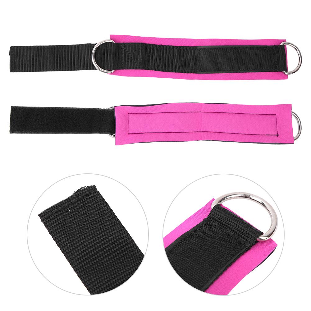 1 Pair Sports Resistance Exercise D Shape Ring Buckle Ankle Tape Training Protective Equipment(Storage Bag Packing Rose