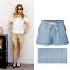  Tooxika Shorts Women Summer Pants Faux Denim Straight Pants Loose Large Size Pants Slim Thin Casual Women's Pants