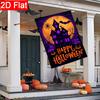 2D Flat - 2D Flat - 2D Flat Luminous Ghost House Pumpkin Garden Flag - 4-28 X 40 Inch Outdoor Garden Flag, Double-Sided Home Decoration Courtyard Deco