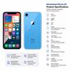 Refurbished Apple iPhone Xr 6.1'' 3GB RAM 64GB ROM Blue 4G LTE Unlocked Smartphone With Single SIM