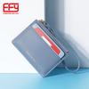 Japanese & Korean-Inspired Short PU Wallet: Solid Color, Casual Style, Small Card Holder