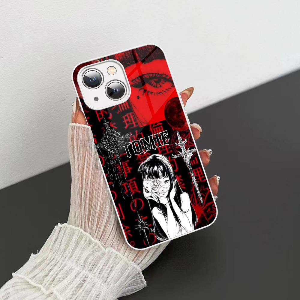 Horror Comic Tomie Tempered Glass For Iphone 14 13 12 11 Pro Mini XS MAX 14Plus X XS XR Cover