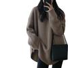 Women's Sweater Autumn and Winter New Women's Mid-length Loose Lazy Style High-end French Pullover Base Sweater