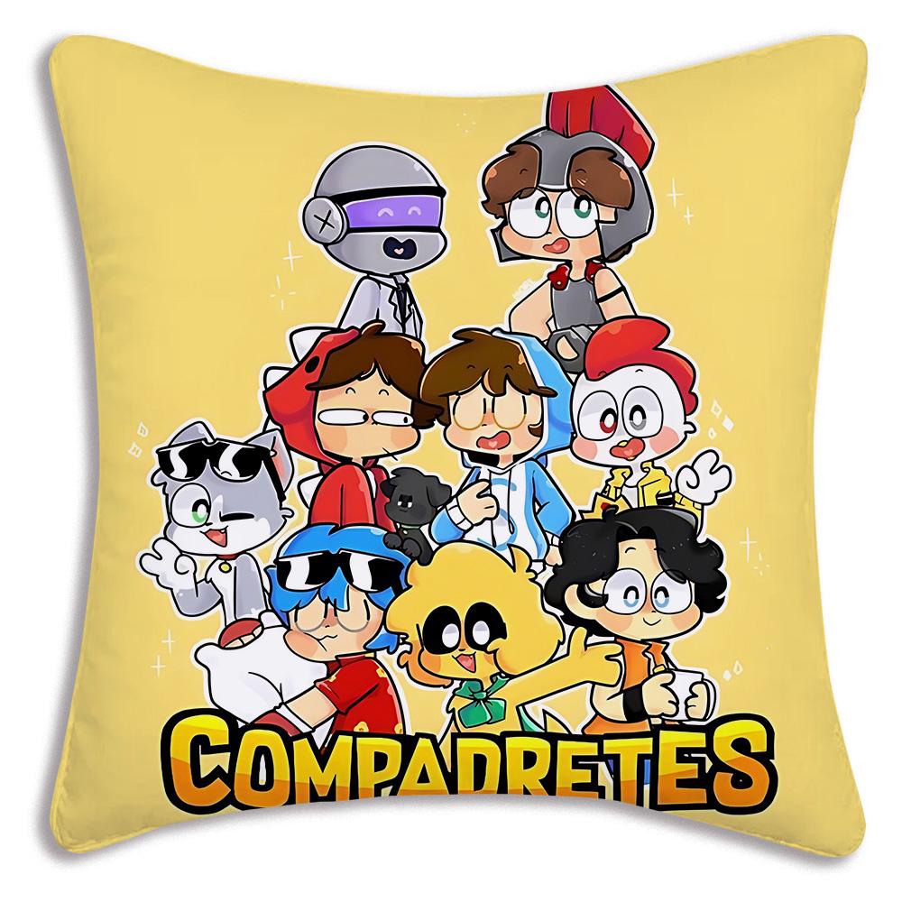 Anime For M-Mikecracks Pillow Covers Cartoon Sofa Decorative Home Double-sided Printing Short Plush Cute Cushion Cover