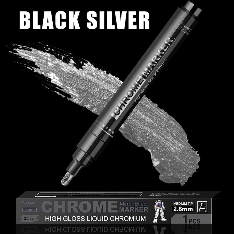 

2.8Mm Electroplating Paint Markers Mirror Effect Waterproof Paintbrush Metal Marker For Graffiti Stationery Art Supplies A5