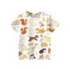 Kids Animal Print Crew Neck Short Sleeve T Shirt Casual Loose Fit Top for Boys Girls Soft Comfortable Fabric