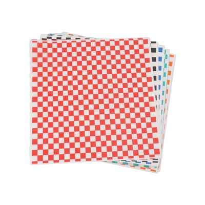 240 Blatt Karierte Trocken Gewachste Deli-Papierblätter Fettabweisende Lebensmittelkorb-Einlagen Deli-Verpackung Wachs
