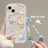 Korean Flower Chain Lanyard Phone Case For Motorola Edge 50 Fusion Pro Ultra G84 G52 G60 G54G14 G53 G22 G35 G05 G34 G75 G15 G30