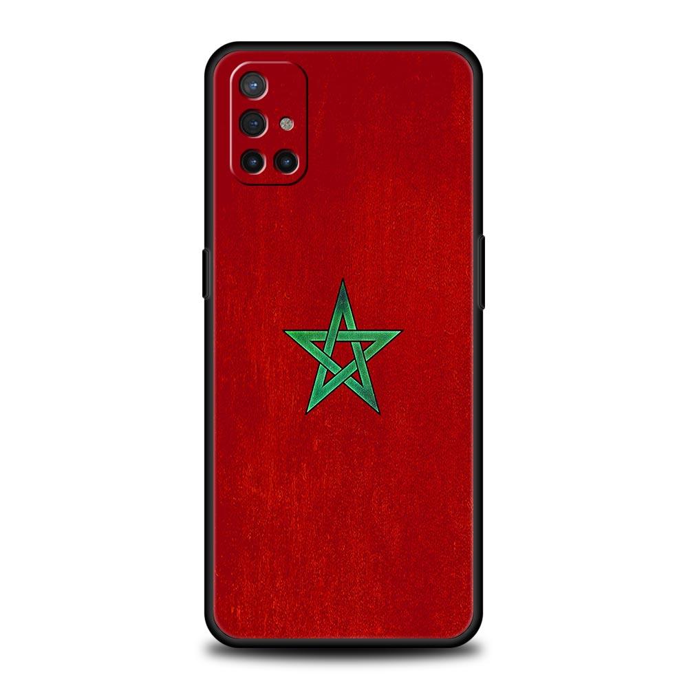 Morocco Flag Passport For OnePlus 10 Pro 9 8T 8 Nord N10 7 7T 9R Phone Case For 1+ Nord 2T CE 2 N100 N200 Z 5G Soft Black Cover