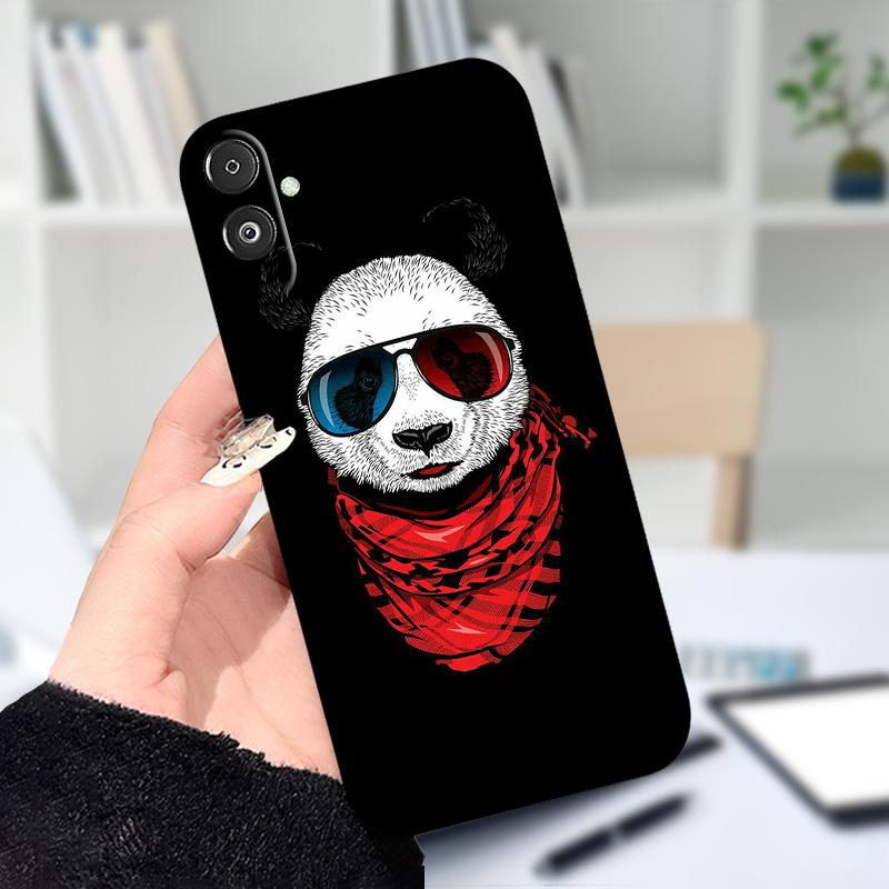 For Samsung F14 M14 5G Soft Case Fashion Printing Black Silicone TPU Phone Cover For Samsung Galaxy A14 4G 5G Shockproof Cases