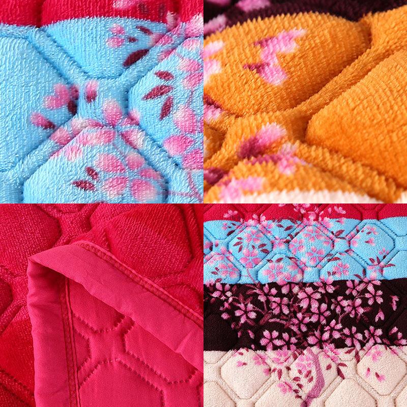 Coral Fleece Blanket Sheets Quilted Non-slip Double-layer Flannel Blankets Warm Blankets Leisure Blankets Air-conditioning Blankets