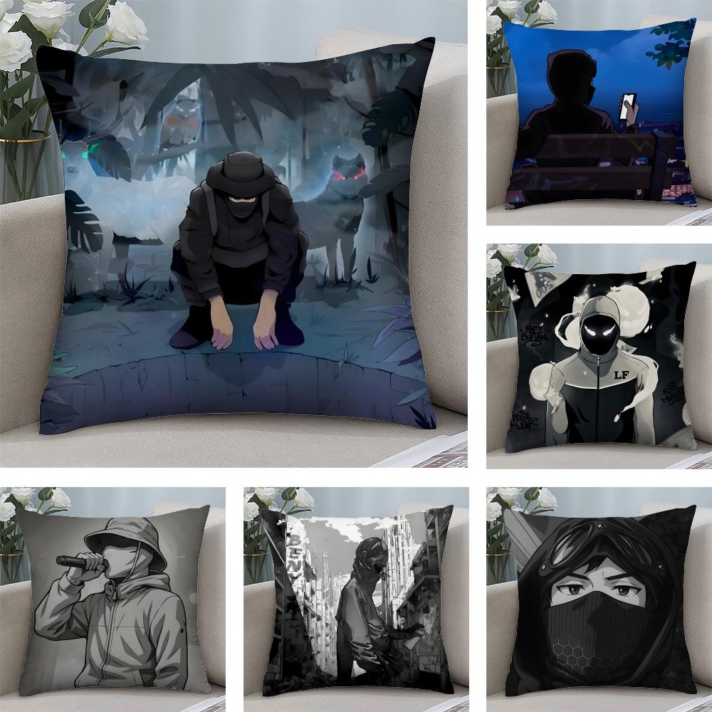 Design BBeny JJr Rapper Cushion Cover Plush Fabric Soft DoubleSided Printed Sofa Warm Winter Home Child Gift Pillow Case
