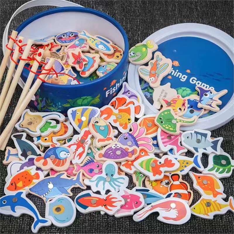 Toddler Educational Magnet Fishing Game for Ages 1-3 Years - Concentration and Thinking Training Toy