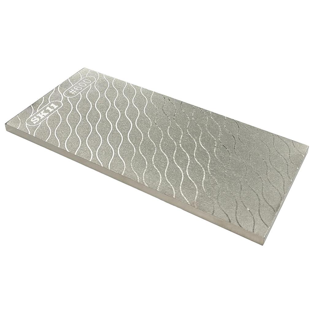 SK11 Diamond Sharpening 90mm Extra Coarse Grinding Surface Medium Finishing Surface with Underlay Double-Sided Stone, Wide, Width, #600 / #1200,