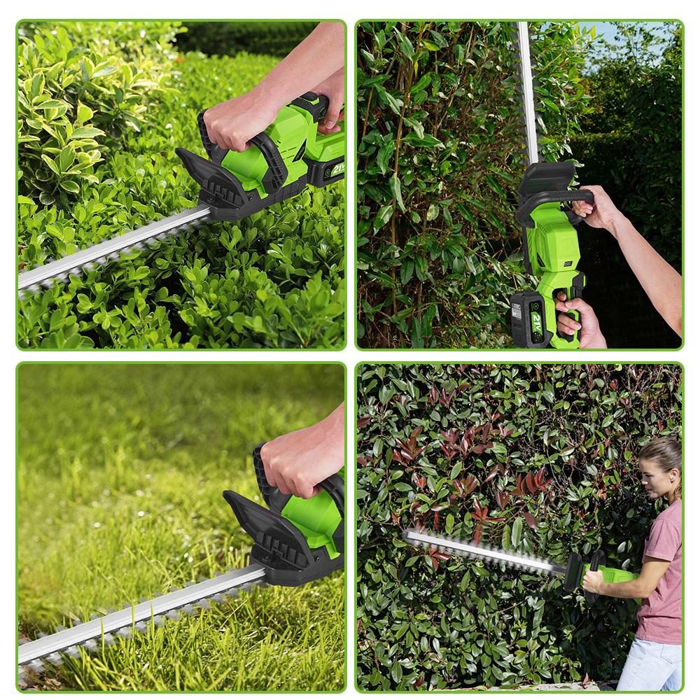 ONEGREEN 2000W Elektrische Heckenschere 180° Drehung Akku Landschaftsbau Heckenschneider Trimmer Gartengerät Für Makita Akku Stift