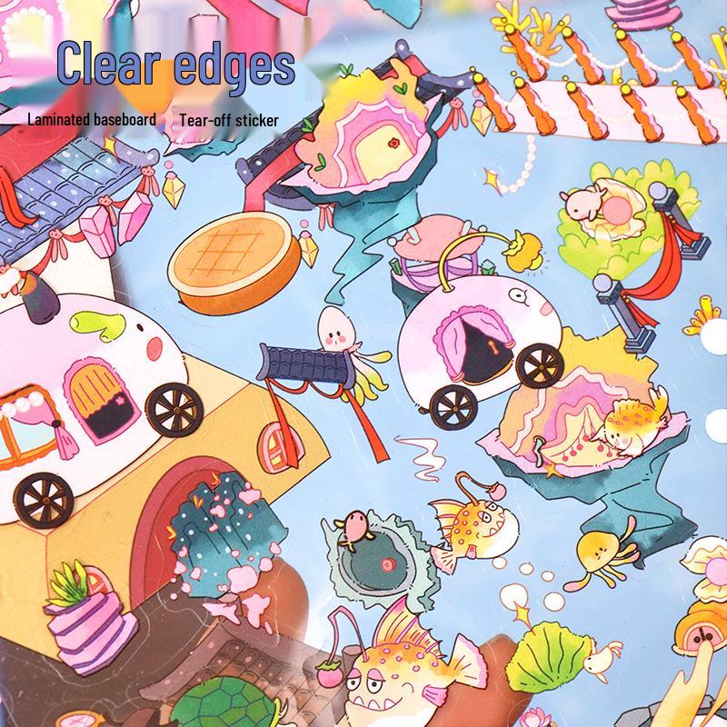 Yi Lan Landscaping Large 3D Stereo Miniature DIY Journal Stickers