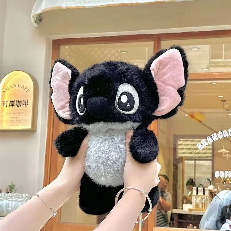 Neue Schwarze Interstellare Baby Stitch Plüschpuppe Stitch Cartoonpuppe Begleitende Schlafpuppe Raumdekoration Mädchen Geburtstagsgeschenke