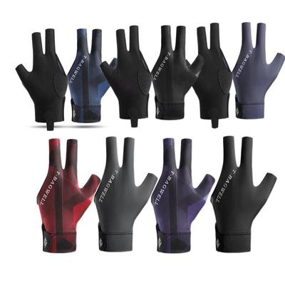 Snooker Gloves Billiard 3 Left Three Finger Hand Open Pool Cue Glove Fast