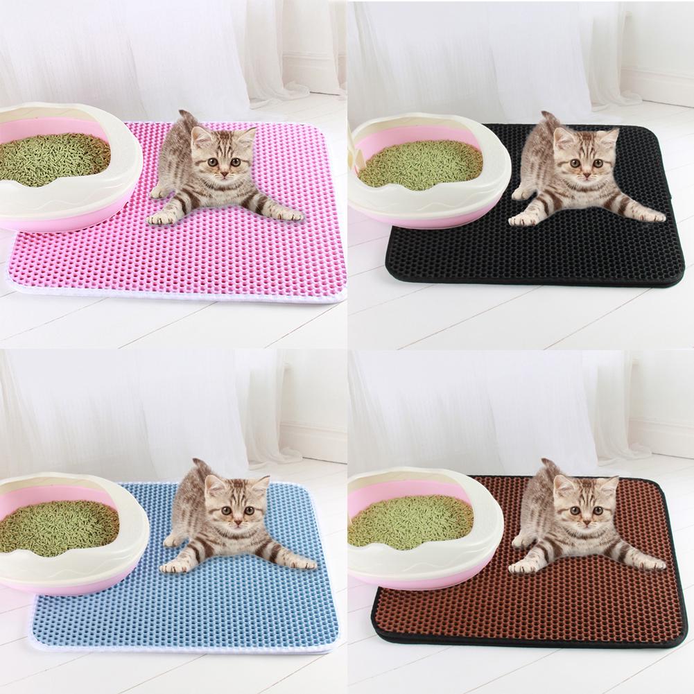 Buy Double Pet Cat Litter Trapping Mat and Dog Universal Sandproof Waterproof Supplies at