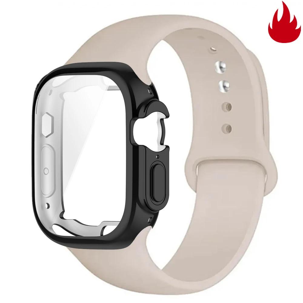 Wtach Case+Strap For Apple Watch band Ultra 49mm 44mm 45mm 42mm 41mm 40mm Wristband correa Bracelet iwatch series 7 8 se 5 6 9